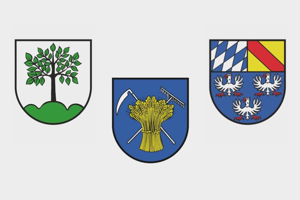 Wappen der Mosbacher Ortschaften (Foto: Stadt Mosbach)